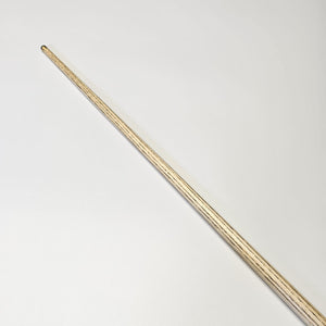 Detailed view of Premium Cues ICON No.003 cue shaft showing consistent taper and high-quality wood construction.