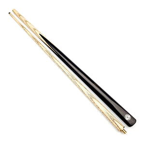Premium Cues BREAKER Two Piece 8 Ball Pool Break Cue with custom carbon break ferrule for powerful breaks. Sleek black and natural wood finish.