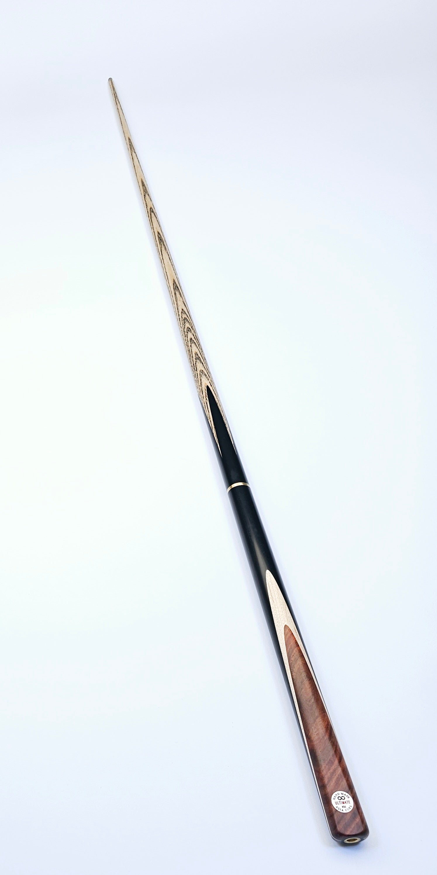 Asia Cues Ultimate No.850 - 3/4 Jointed Snooker Cue 9.4mm Tip, 17.8oz, 57.75"