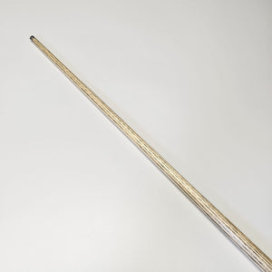 Premium Cues ICON No.002 - One Piece Snooker Cue with a close-up of the shaft's natural grain and smooth surface for optimal control.