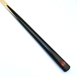 Premium Cues ICON No.012 - One Piece Snooker Cue featuring a sleek ebony butt and maple shaft, ideal for professional snooker play.