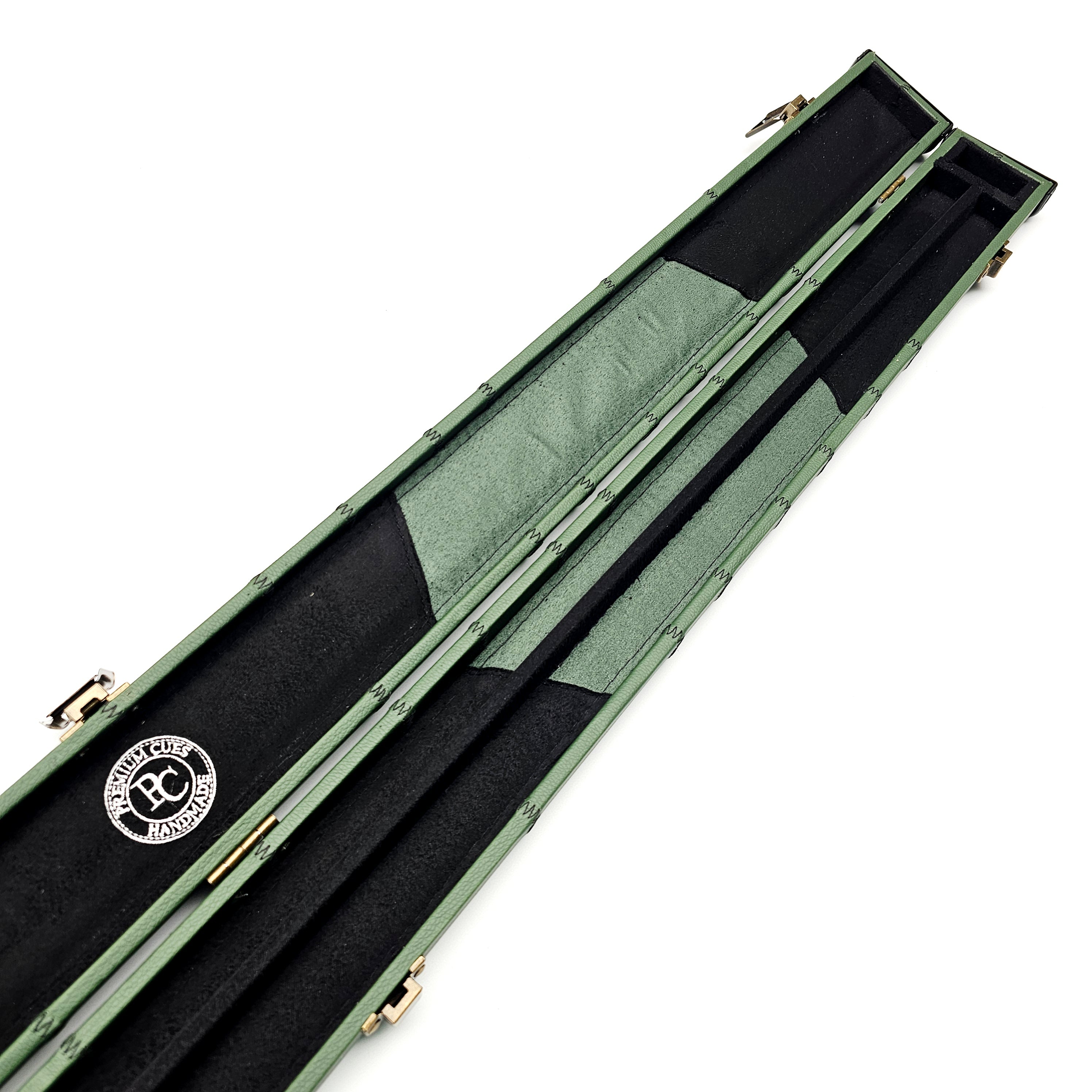 Premium Cues Faux Leather 3/4 Cue Case open view