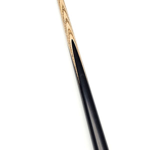 Full view of TI Asia Cues Shooter one piece snooker cue, 9.6mm tip and 17.6oz weight, ideal for precision shots.