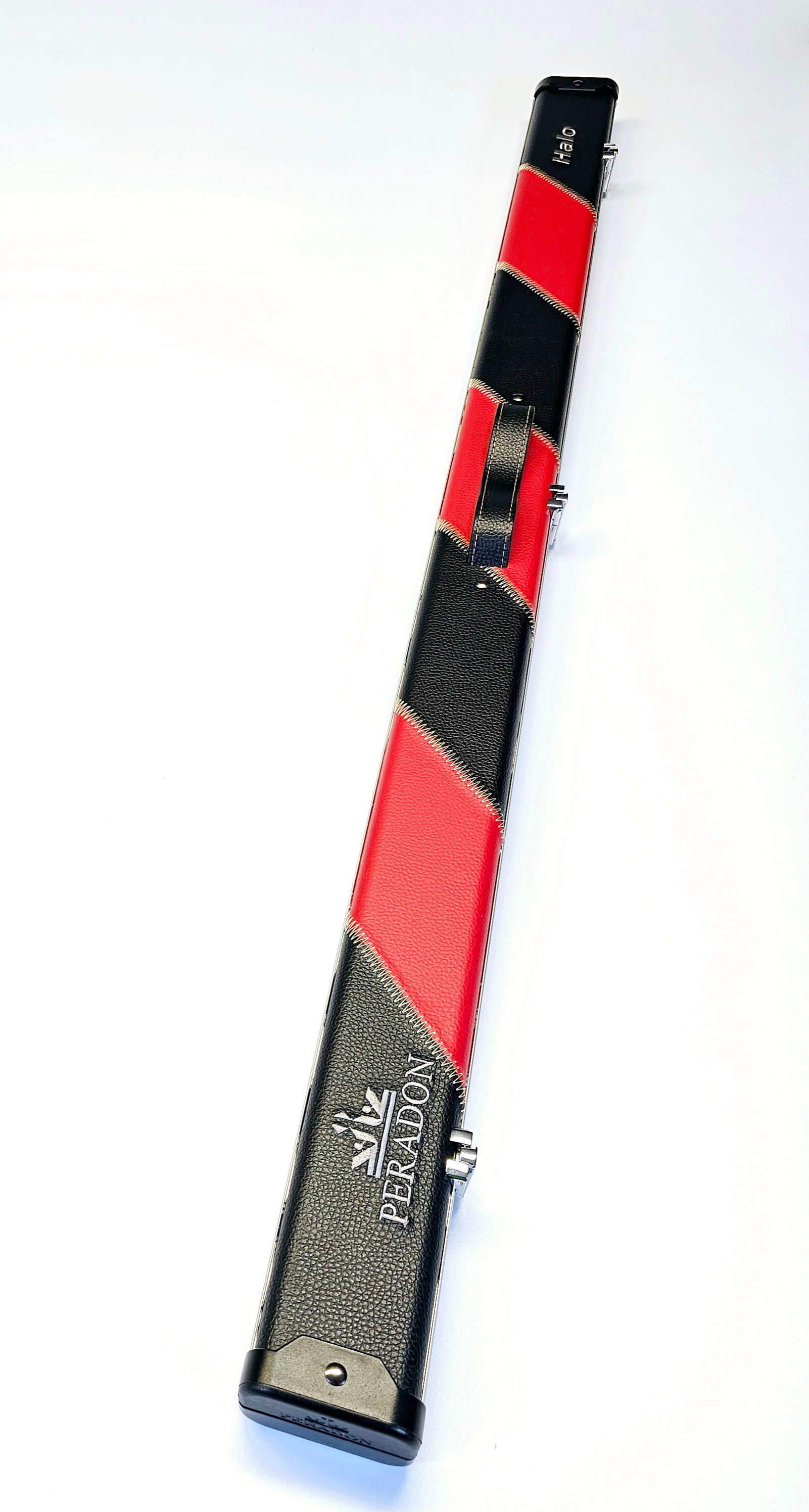 Peradon Limited Edition Black & Red Stripe Halo 3/4 Jointed Cue Case