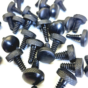 Multiple black Nylon Cue Butt Protectors with textured grip heads, ideal for Premium Cues and compatible cue brands in billiard accessories.