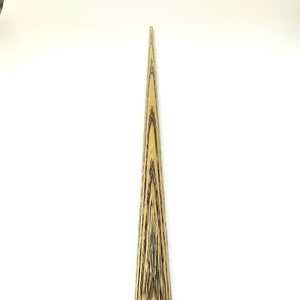 Top view of Premium Cues ICON No.013 ash shaft highlighting straight grain alignment for enhanced accuracy in snooker gameplay.