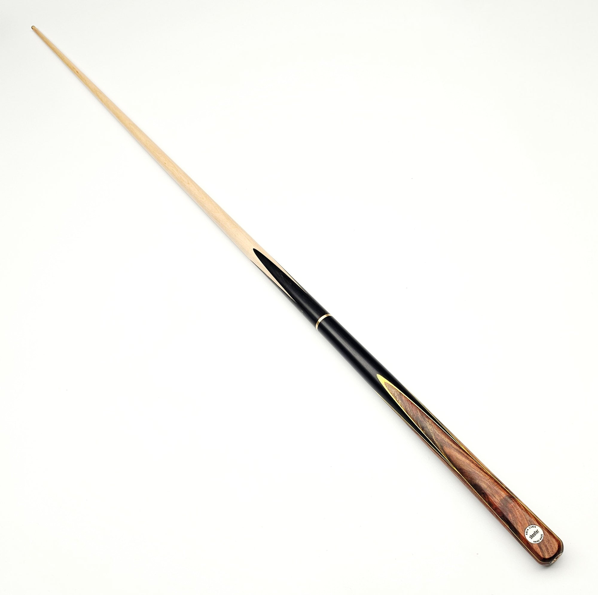 Asia Cues Shooter - 3/4 Jointed Snooker Cue 9.5mm Tip, 18.2oz, 57.5"