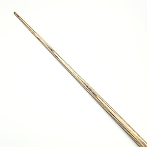Top section of Asia Cues Signature No.548 snooker cue highlighting the straight ash wood grain and precision craftsmanship.