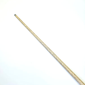 Premium Cues ICON No.016 snooker cue shaft with sleek taper and natural wood finish for optimal cue ball control.
