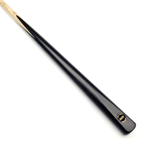Asia Cues Shooter one piece snooker cue with ebony butt and ash shaft, 57 inches long, ideal for precision indoor billiards play.