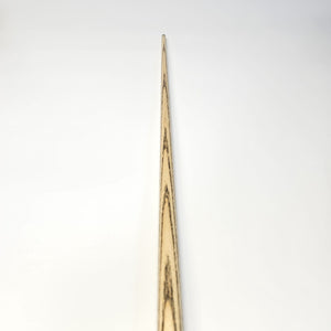 Top view of Premium Cues ICON No.007 - One Piece Snooker Cue highlighting its straight grain ash shaft for precision shots.