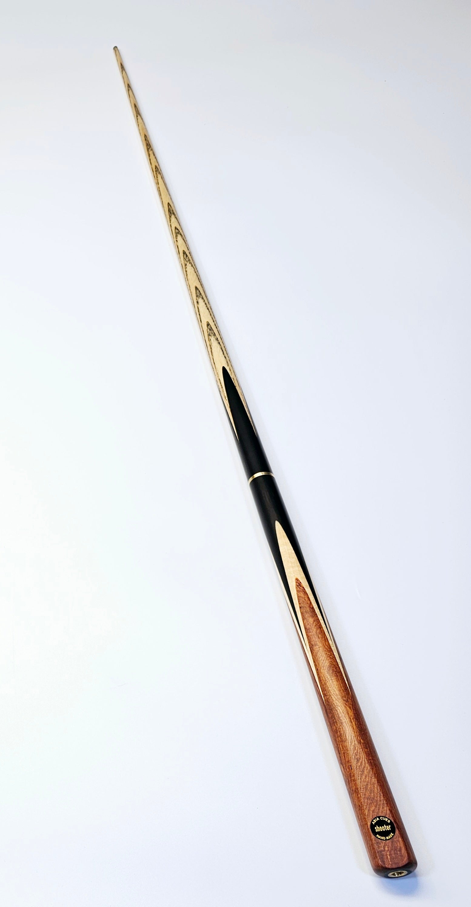 Asia Cues Shooter - 3/4 Jointed Snooker Cue 9.6mm Tip, 18.5oz, 58"