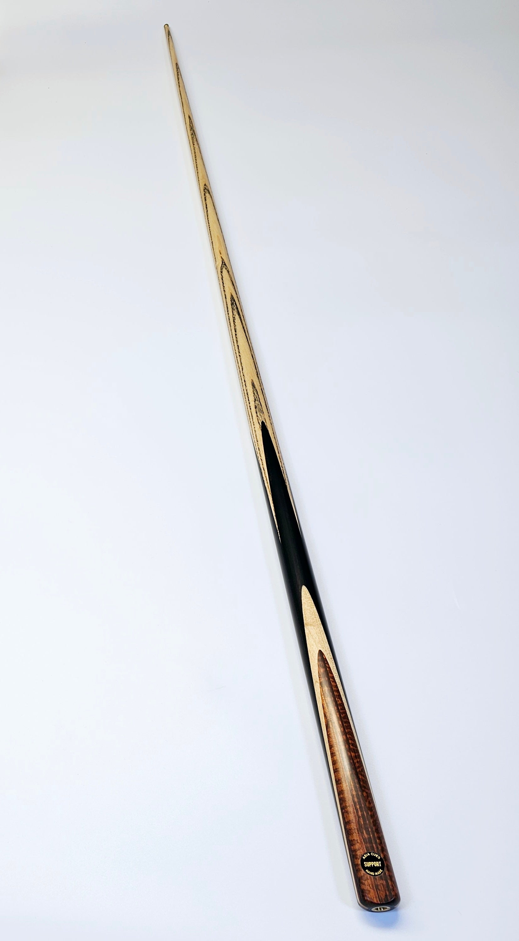 Asia Cues Support - One Piece Snooker Cue 9.5mm Tip, 17.6oz, 58"