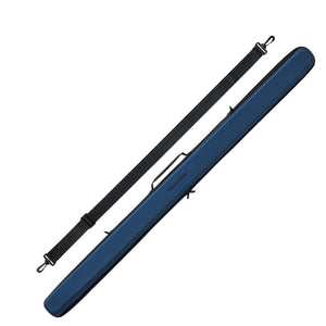 Svartur 3/4 Cue Case in metalic blue on angle view